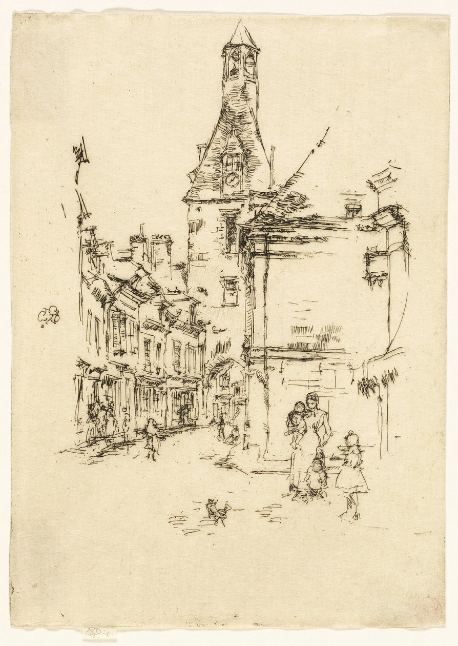 Saat Kulesi - Amboise by James Abbott McNeill Whistler