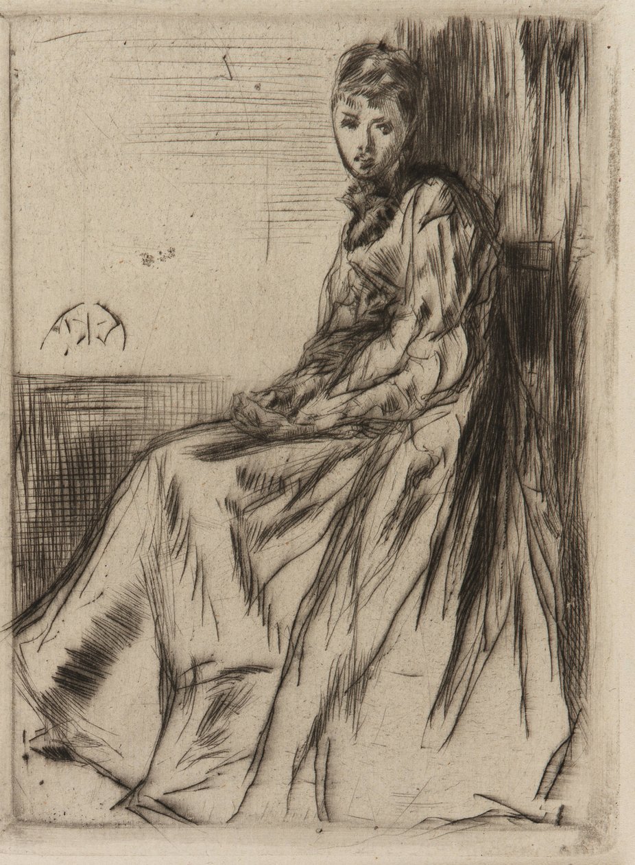 Mektup (Maud, oturmuş) by James Abbott McNeill Whistler