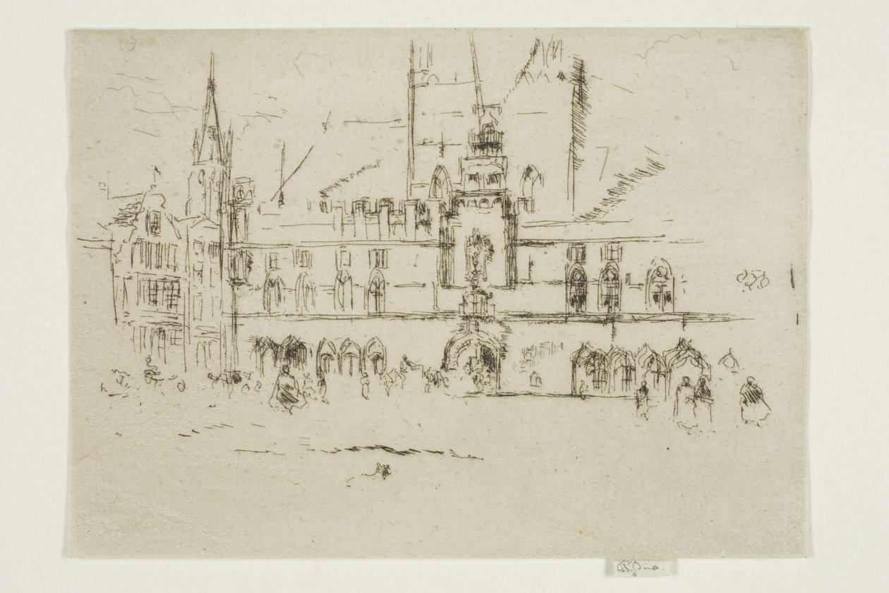 Pazar, Brugge by James Abbott McNeill Whistler