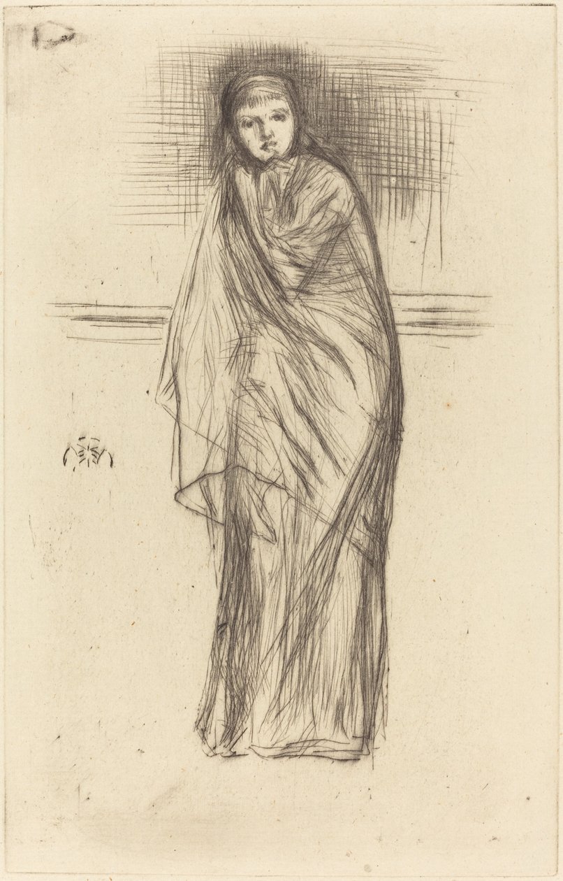 Model Dinleniyor by James Abbott McNeill Whistler