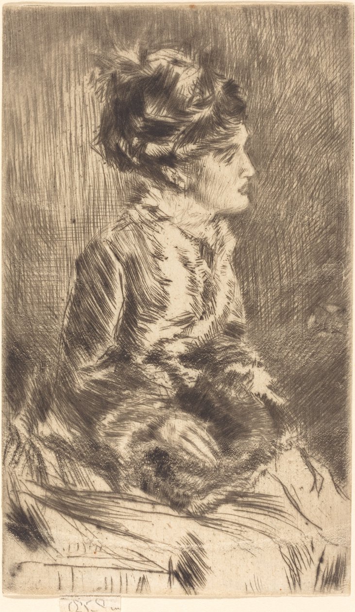 muff by James Abbott McNeill Whistler
