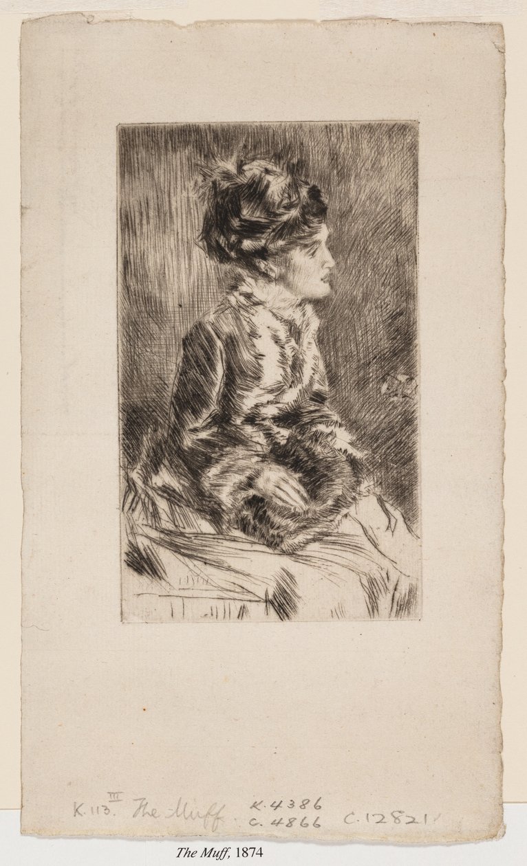 muff by James Abbott McNeill Whistler