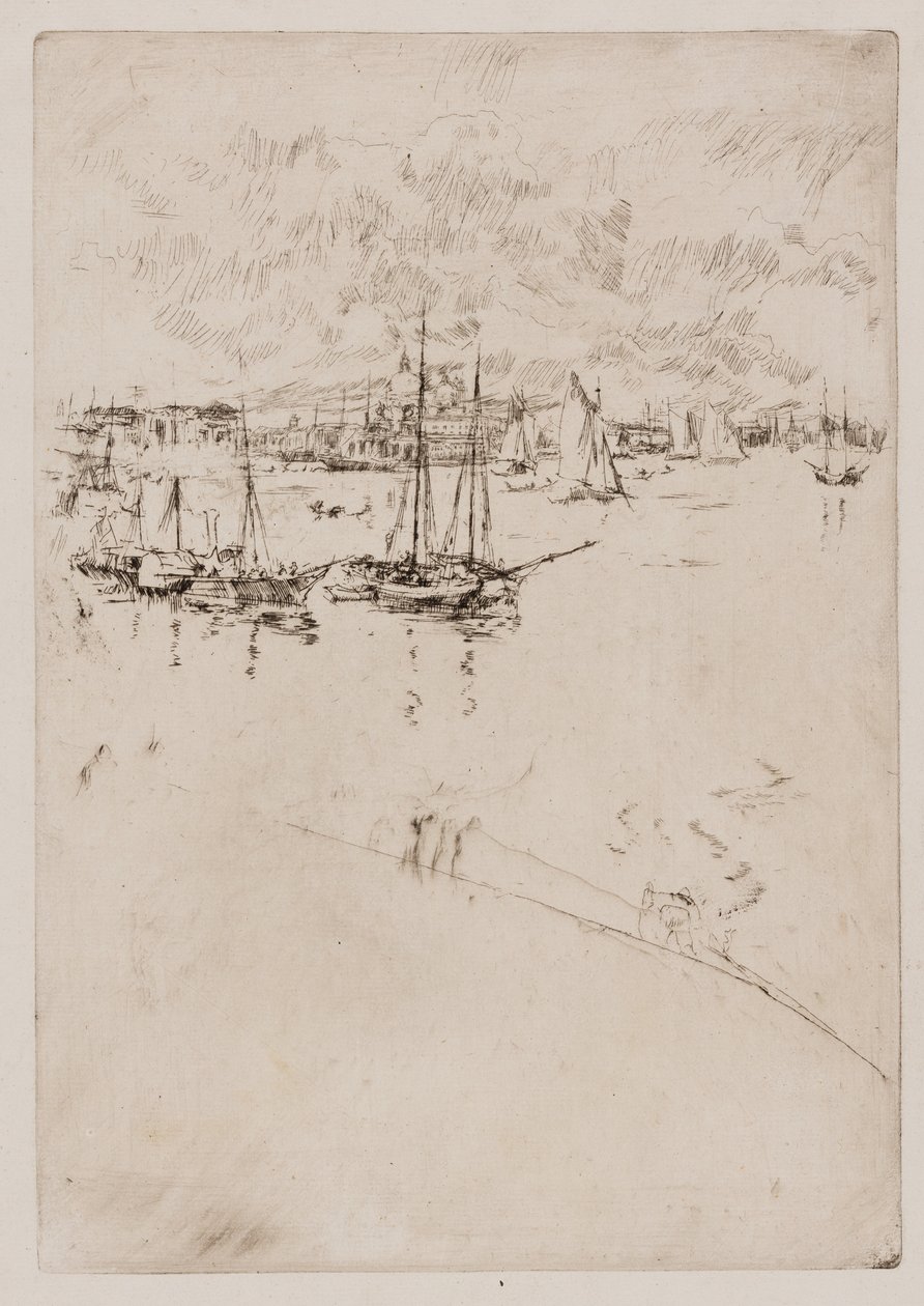 Vapur, Venedik by James Abbott McNeill Whistler