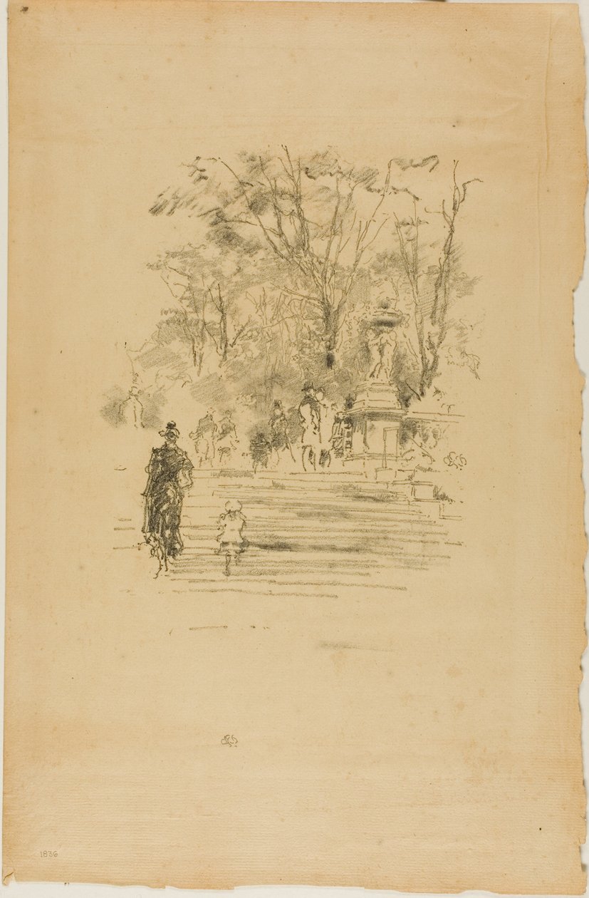 Adımlar, Lüksemburg by James Abbott McNeill Whistler