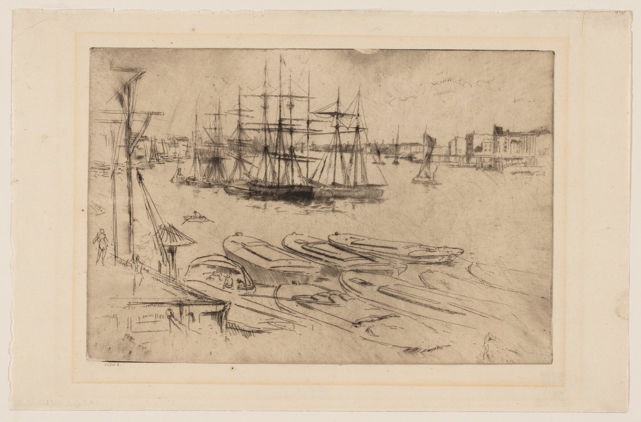 Wapping - Havuz by James Abbott McNeill Whistler