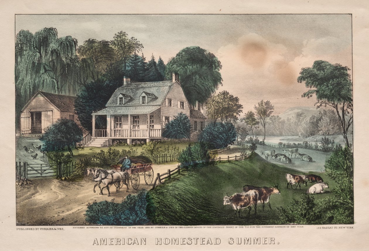 Amerikan Çiftliği, Yaz by James Merritt Ives