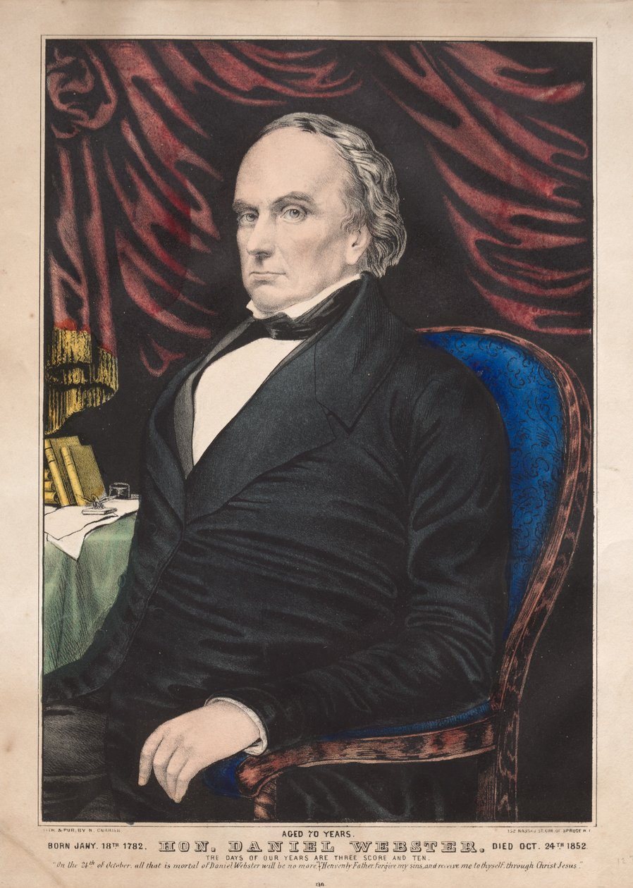 Tatlım. Daniel Webster, 70 Yaşında. by James Merritt Ives