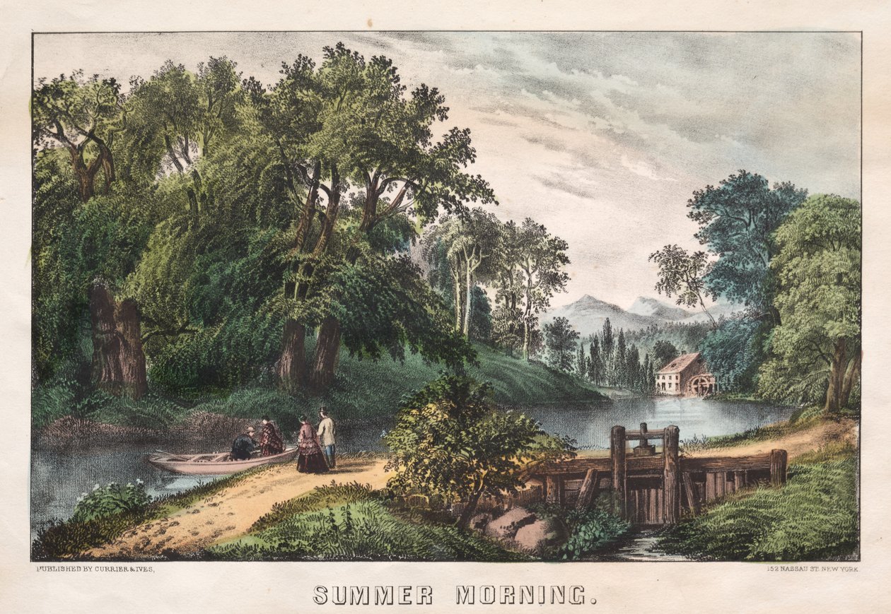 Yaz Sabahı, c. 1838-72. by James Merritt Ives