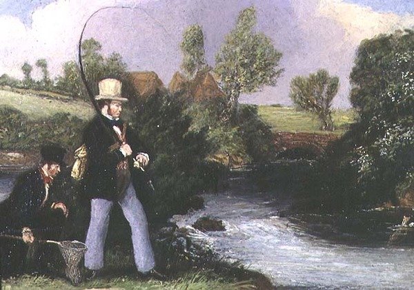 Balık tutma sahnesi (gemide yağ) by James Pollard