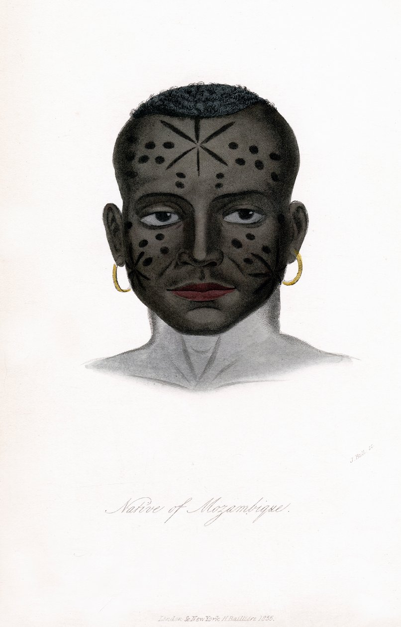 Mozambik yerlisi, c1850. by James Prichard