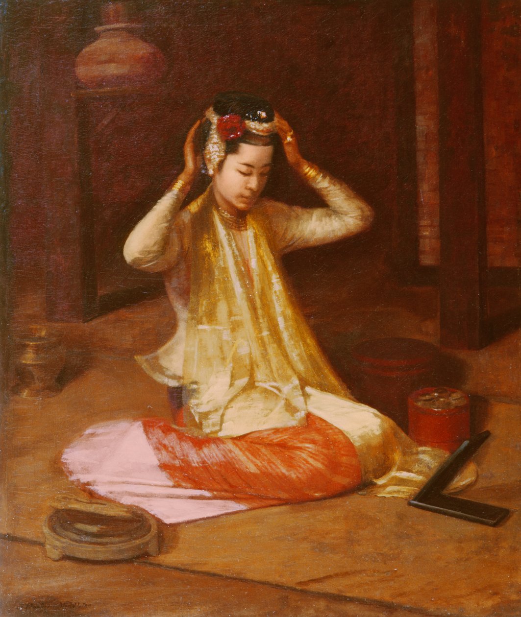 Bir Birmanyalı Dansçı, c.1920 by James Raeburn Middleton