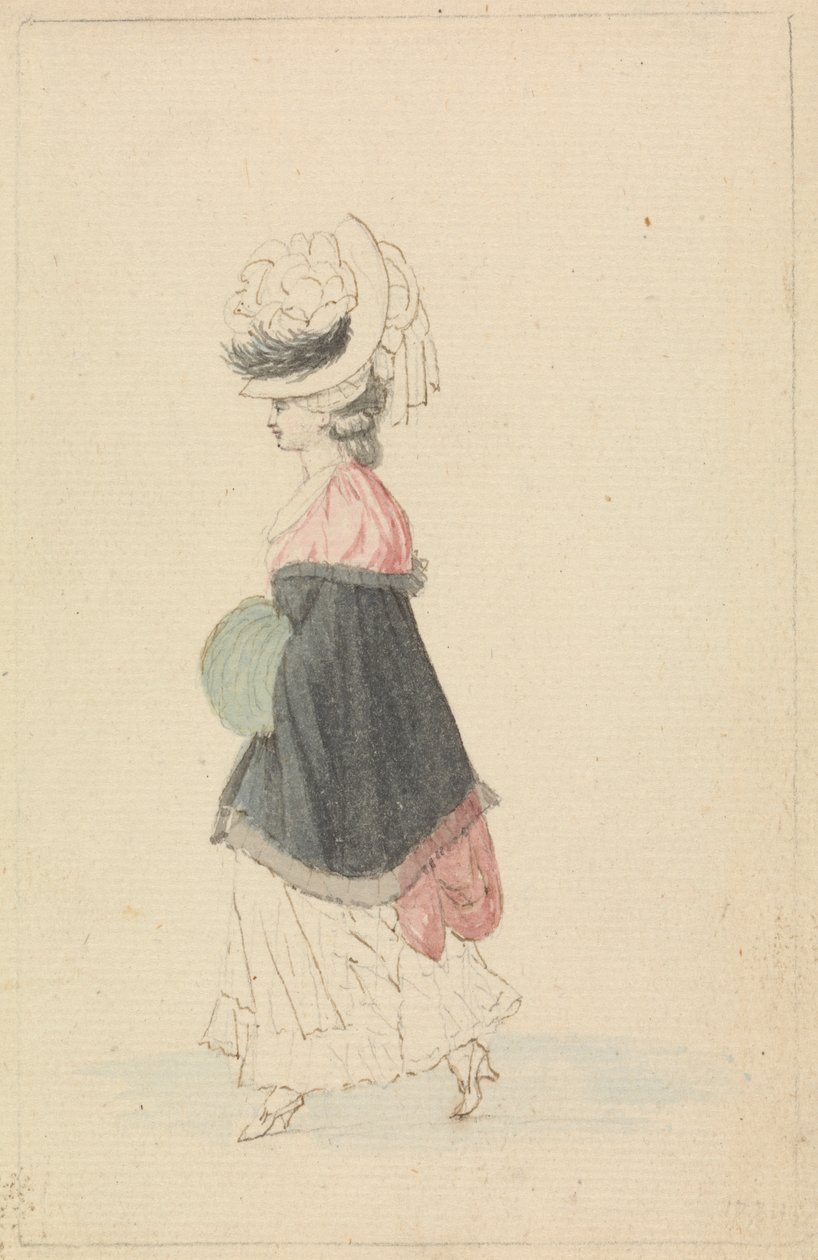 Yürüyen Elbiseli Moda Kadını by James Roberts