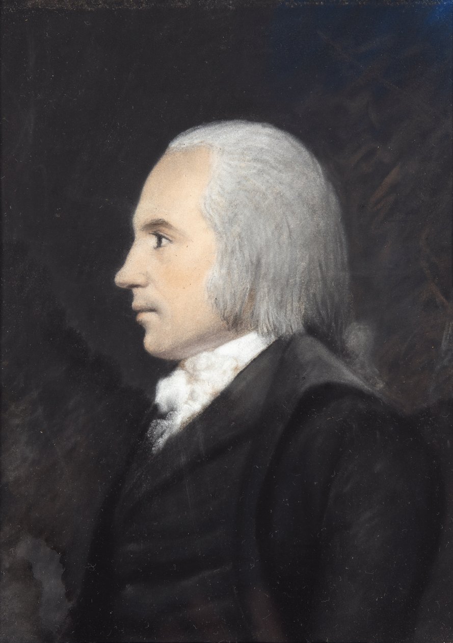 Aaron Burr (gri kağıt üzerine pastel) by James Sharples