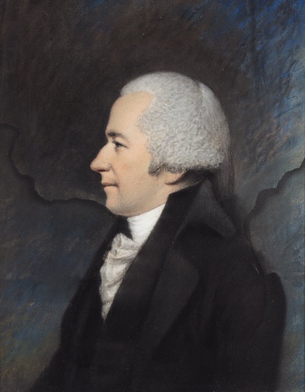 General Alexander Hamilton (gri kağıt üzerine pastel) by James Sharples