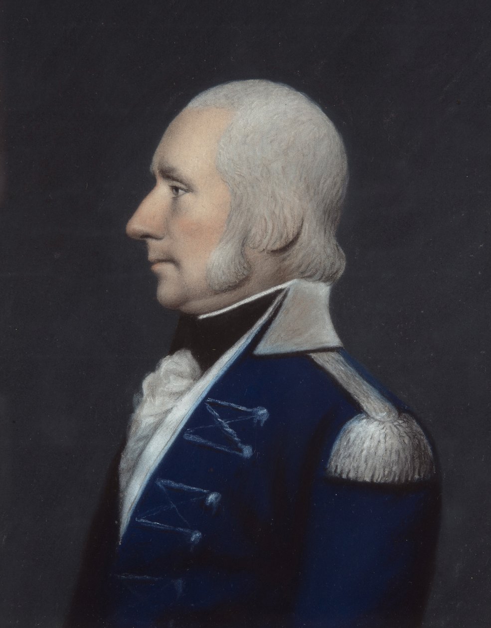 Sir G. Dunbar (gri kağıt üzerine pastel) by James Sharples