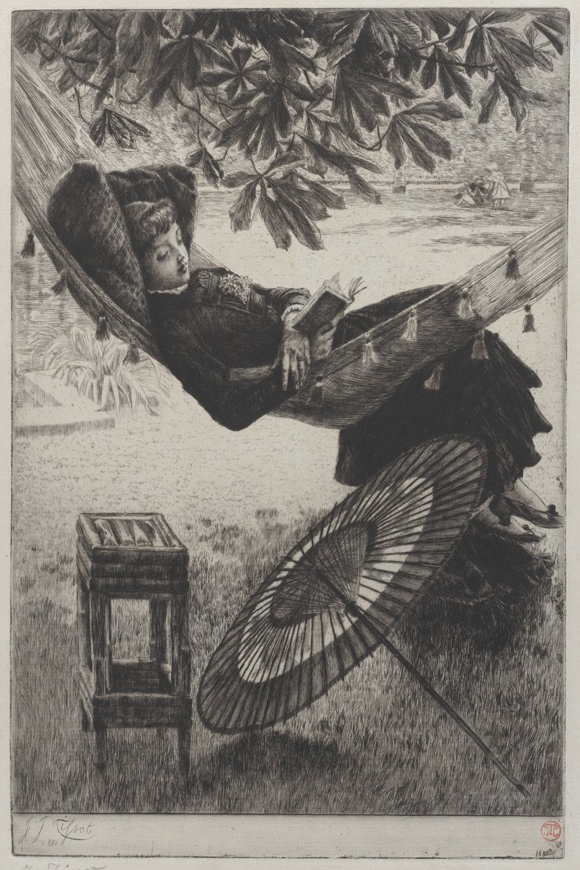 Hamak, 1880. by James Tissot
