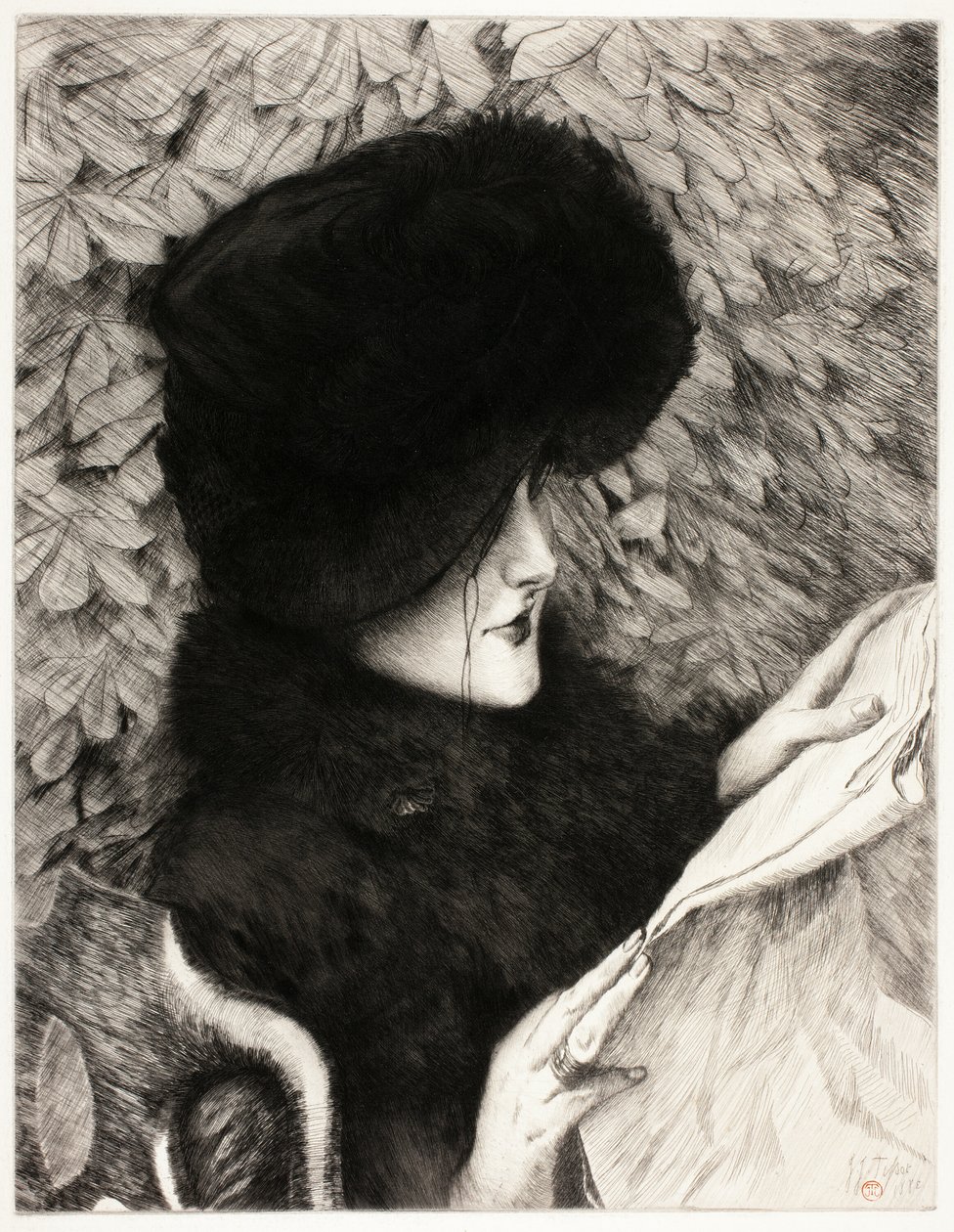 Gazete by James Tissot