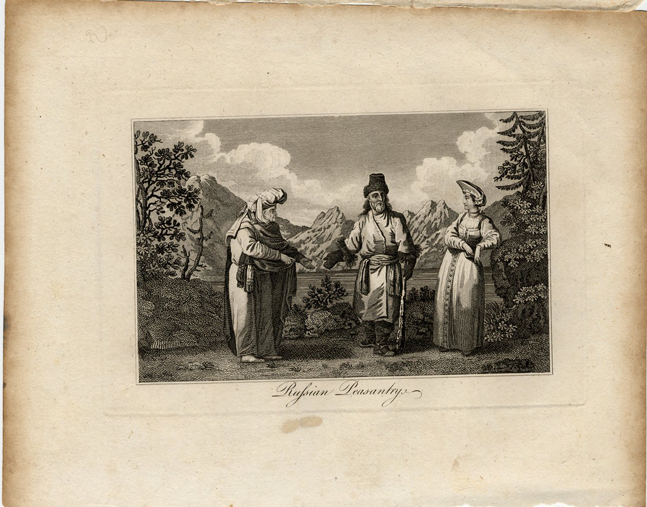 Rus Köylü Elbiseleri, yaklaşık 1775 by James Tookey