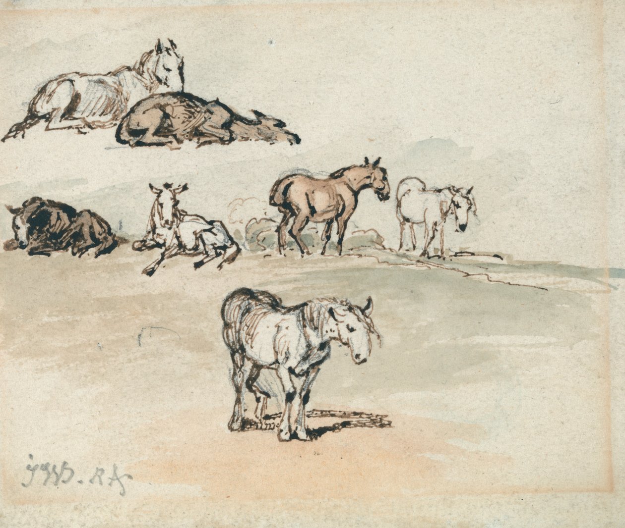 At Çalışmaları by James Ward