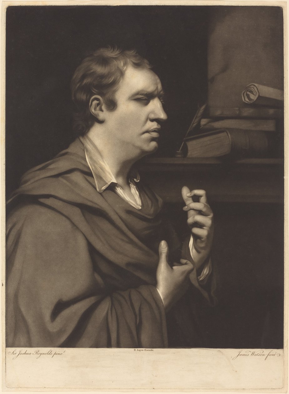 samuel johnson by James Watson after Sir Joshua Reynolds