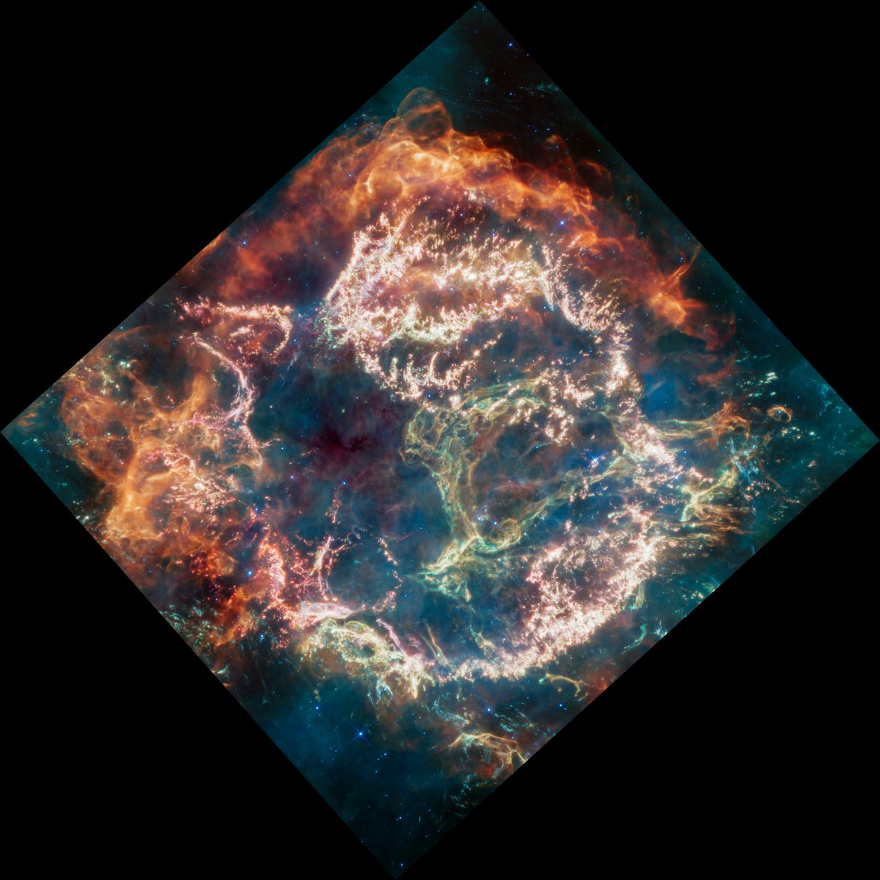 Cassiopeia A (MIRI Görüntüsü) by James Webb Space Telescope (NASA)