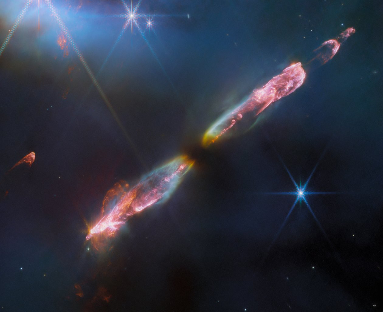 HH 211 (NIRCam Görüntüsü) by James Webb Space Telescope (NASA)