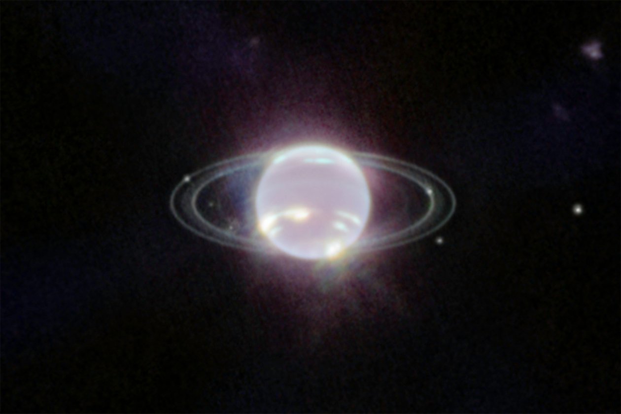 Neptün Yakın Çekim (NIRCam) by James Webb Space Telescope (NASA)