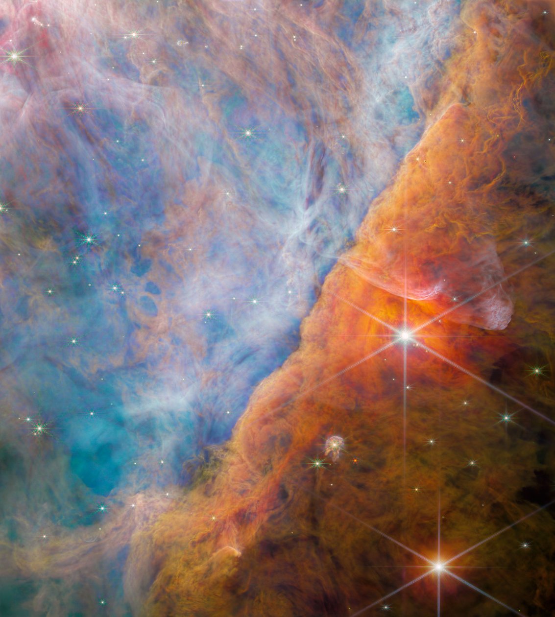 Orion Çubuğu (NIRCam Görüntüsü) by James Webb Space Telescope (NASA)