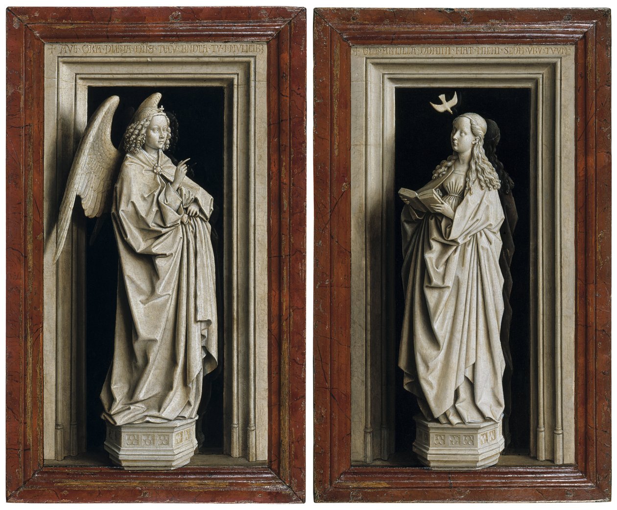 Duyuru İki Parçası by Jan van Eyck