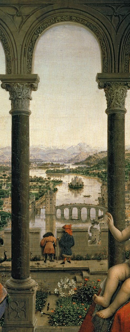 Rolin Madonna, c.1435 (panel) (2993 detayı) by Jan van Eyck