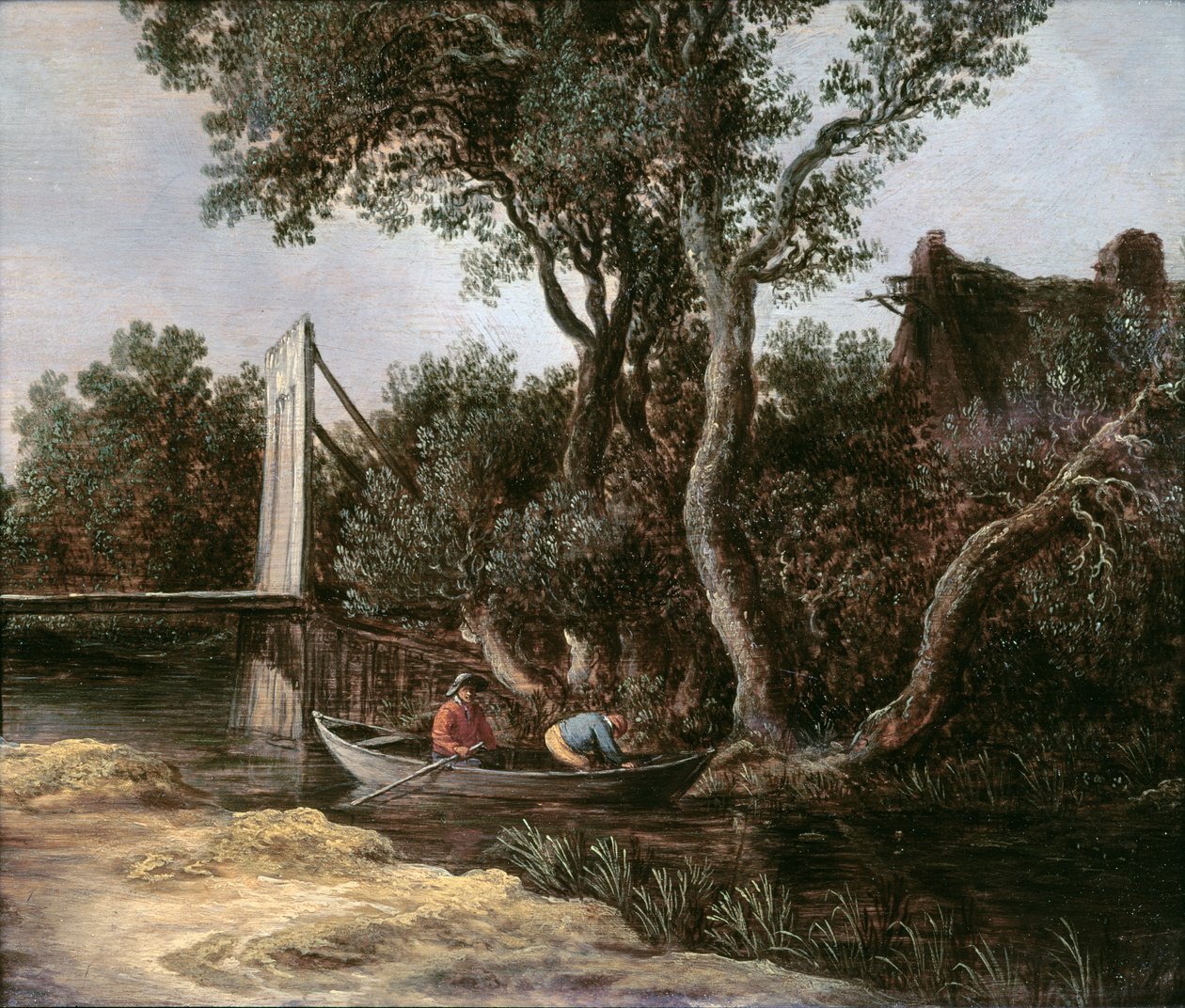 Landscape with Bridge, c.1628  by Jan Josephsz van Goyen