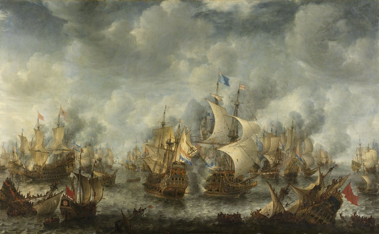 The Battle of Terheide, 1653-66  by Jan Abrahamsz. Beerstraten