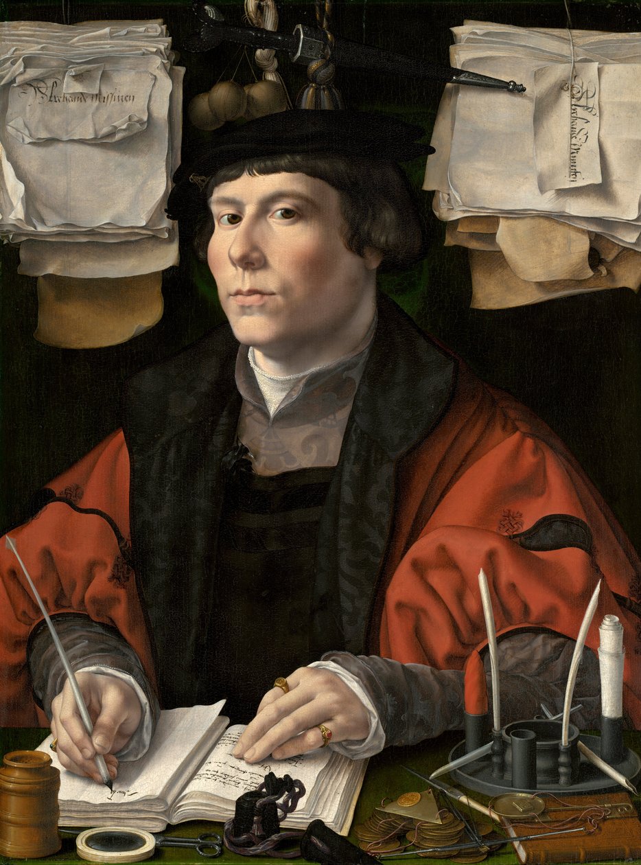 Bir Tüccar Portresi by Jan Gossaert