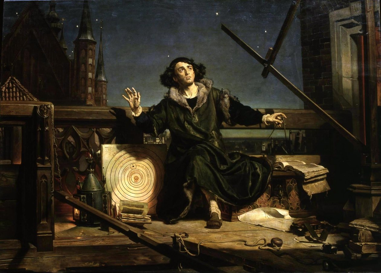 Kopernik Gökbilimci veya Tanrı ile Sohbet. by Jan Alojzy Matejko