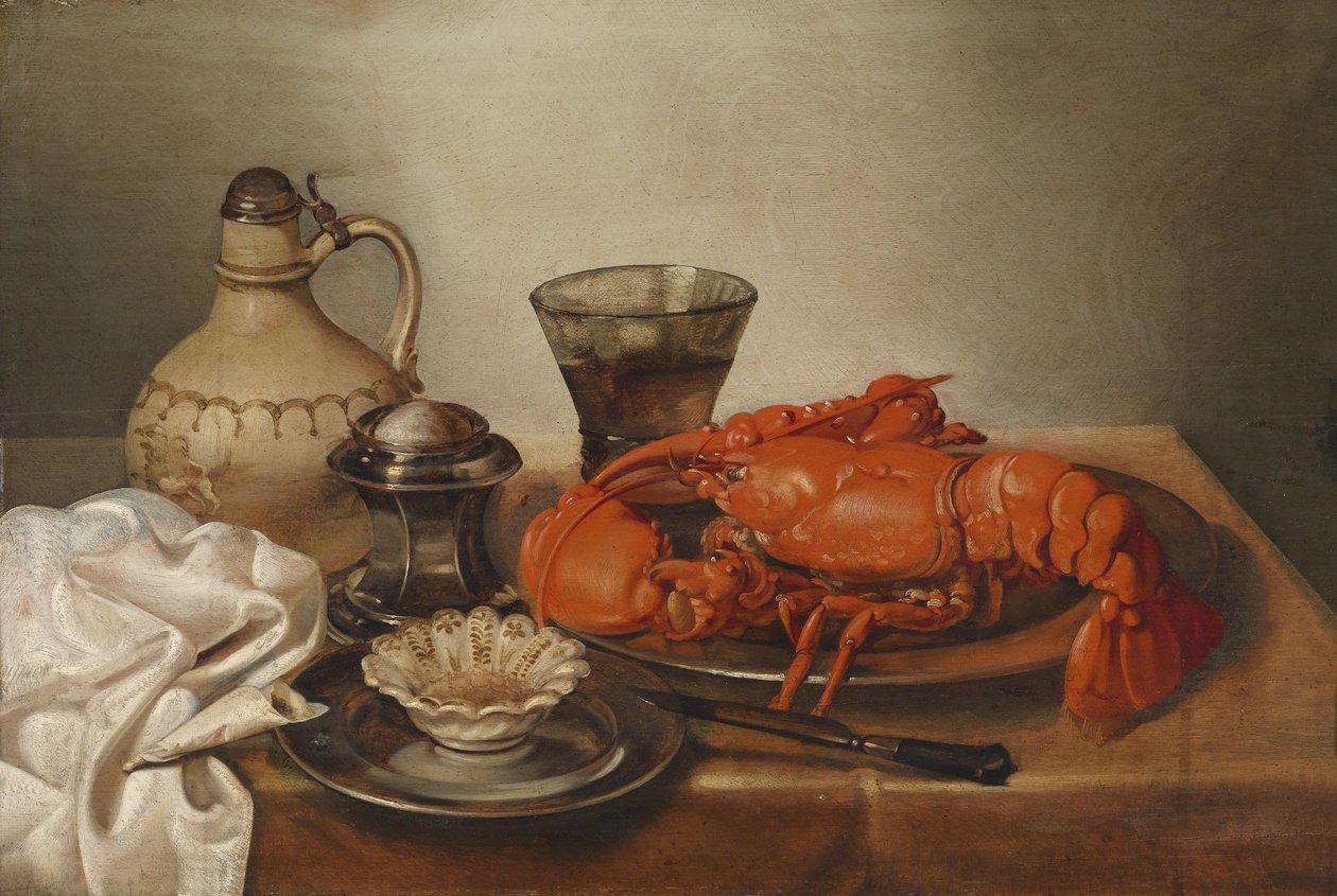 Bir ıstakoz ile natürmort by Jan Pauwel Gillemans the Younger