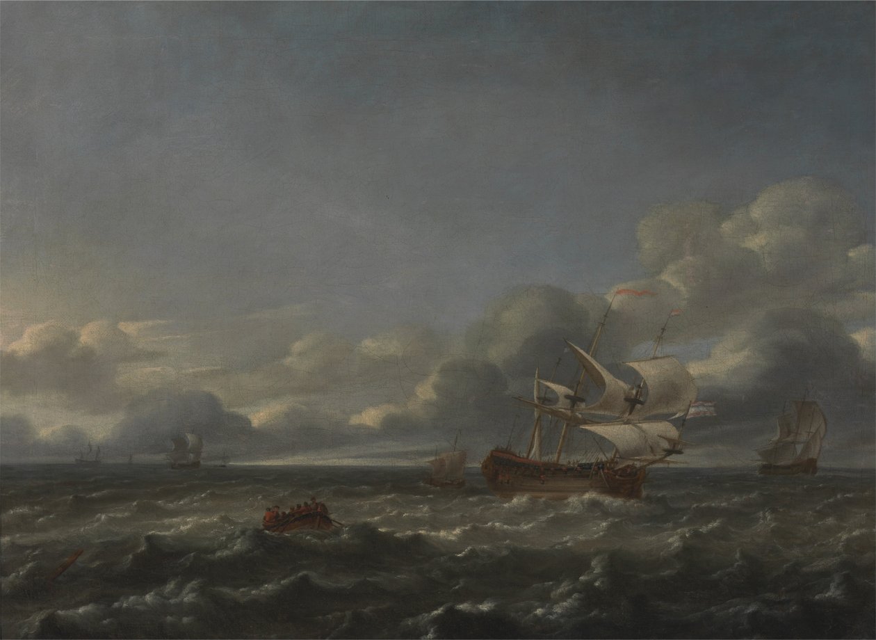 Sert Bir Esinti İçinde Savaş Adamları by Jan Theunisz Blankerhoff