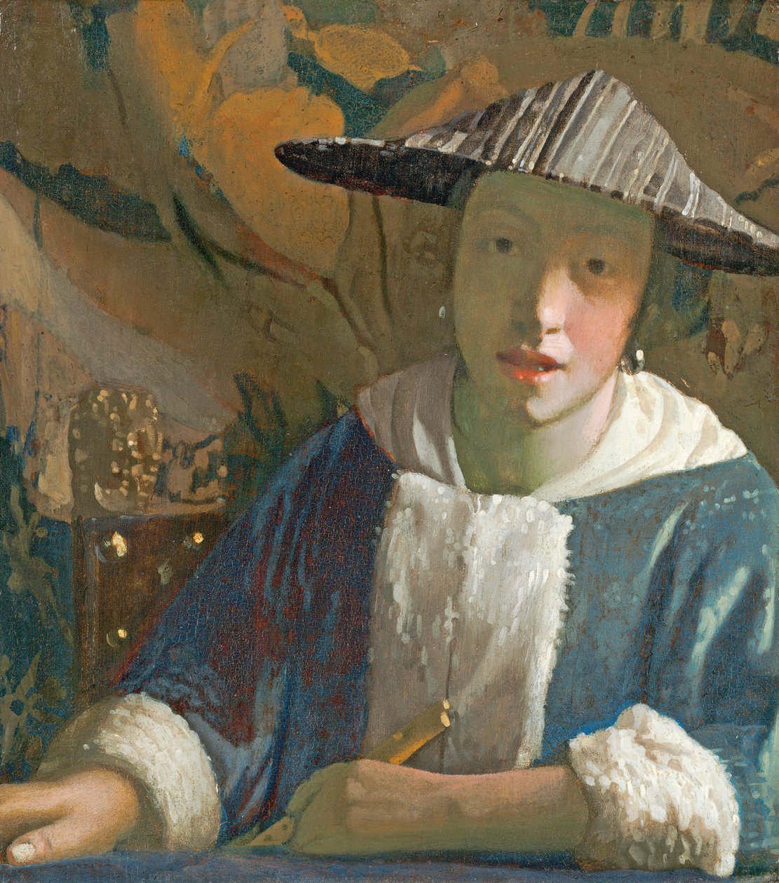 Young Girl with a Flute, c.1665-70  by Jan Vermeer van Delft