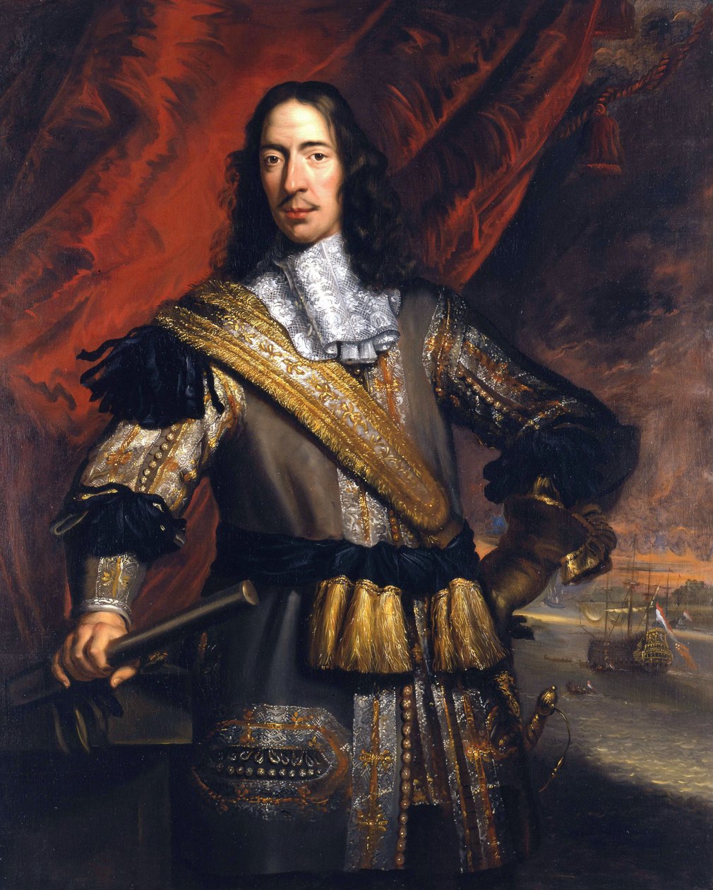 Cornelis de Witt (1623-1672), Dordrecht belediye başkanı, Putten kabadayı by Jan de Baen  
