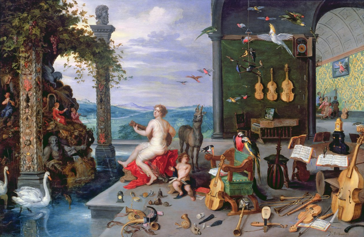 Müzik Alegorisi by Jan the Elder Brueghel