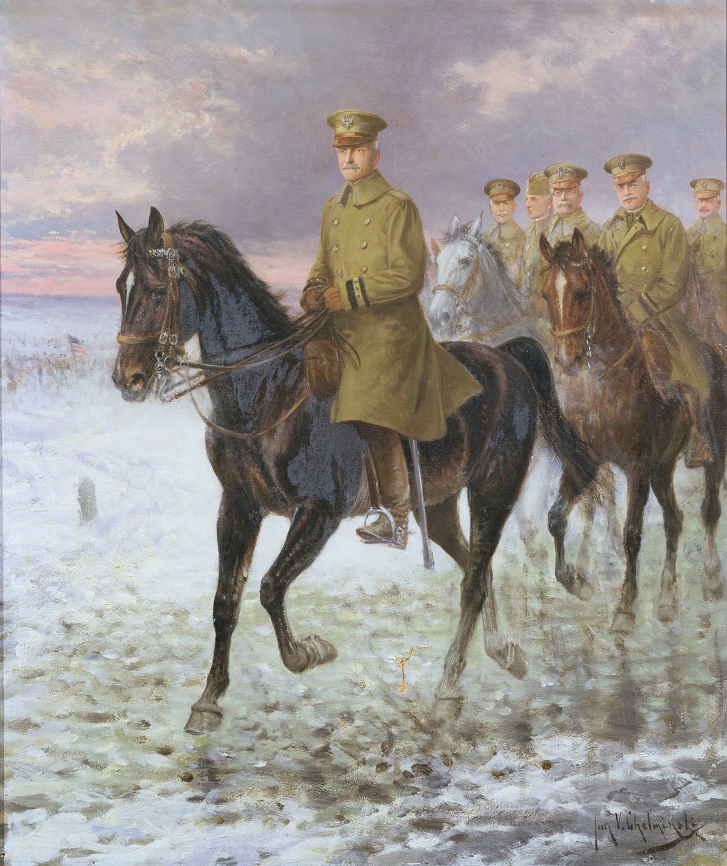 General John J. Pershing (1860-1948) by Jan van Chelminski
