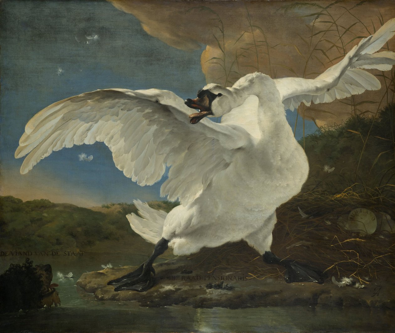 Tehdit Altındaki Kuğu, c.1650 by Jan Asselyn