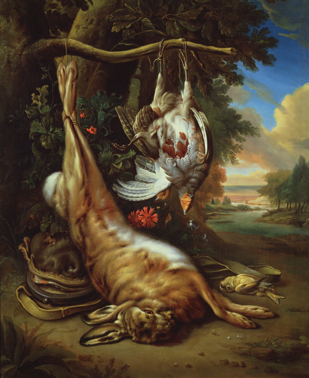 Natürmort oyun by Jan Baptist Weenix