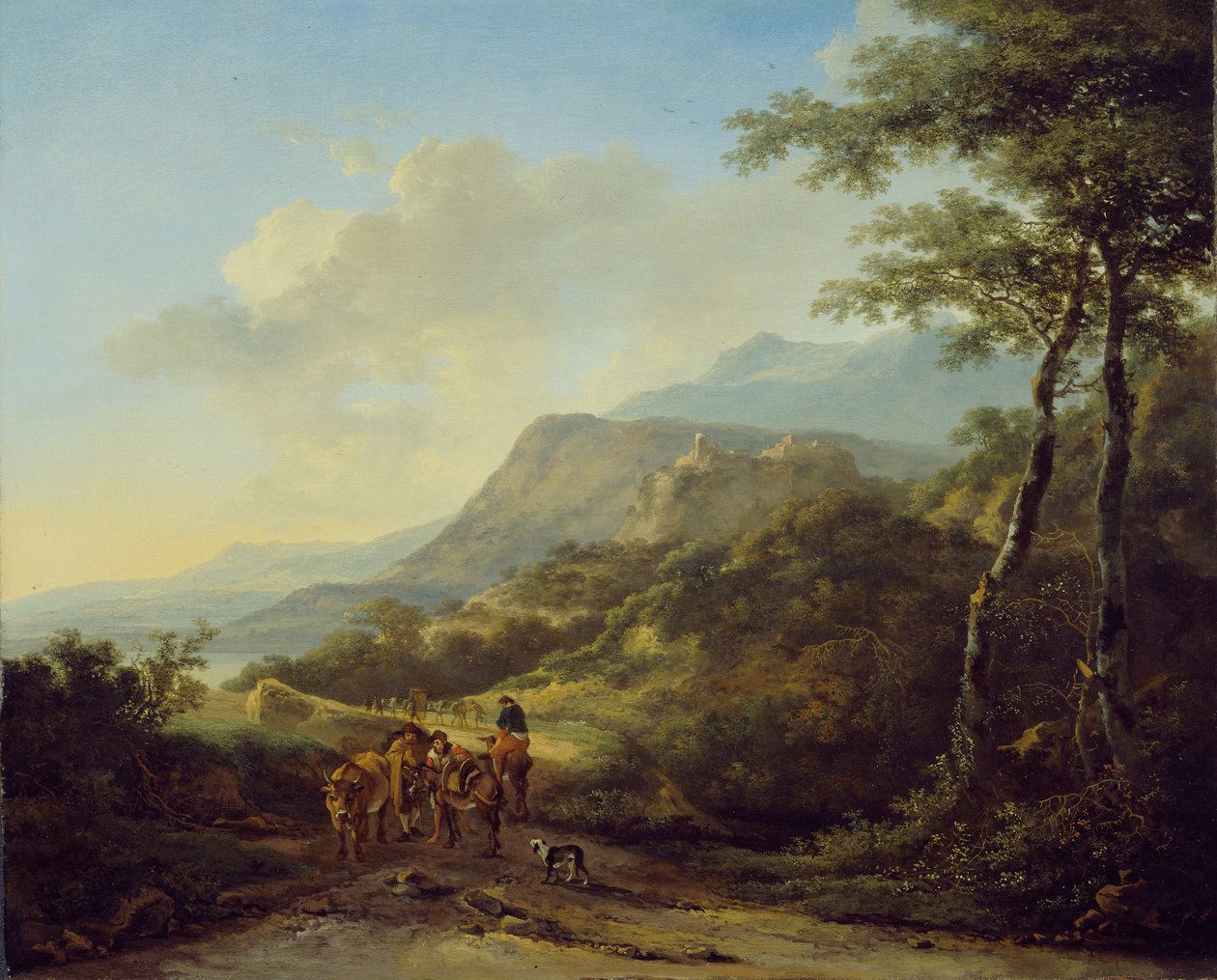 Gezginlerle İtalyan Manzarası by Jan Both