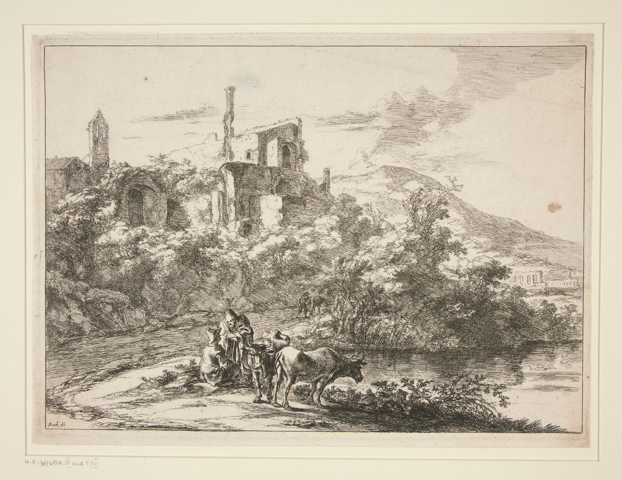 Nehrin Yanında İki İnek. Tivoli by Jan Both