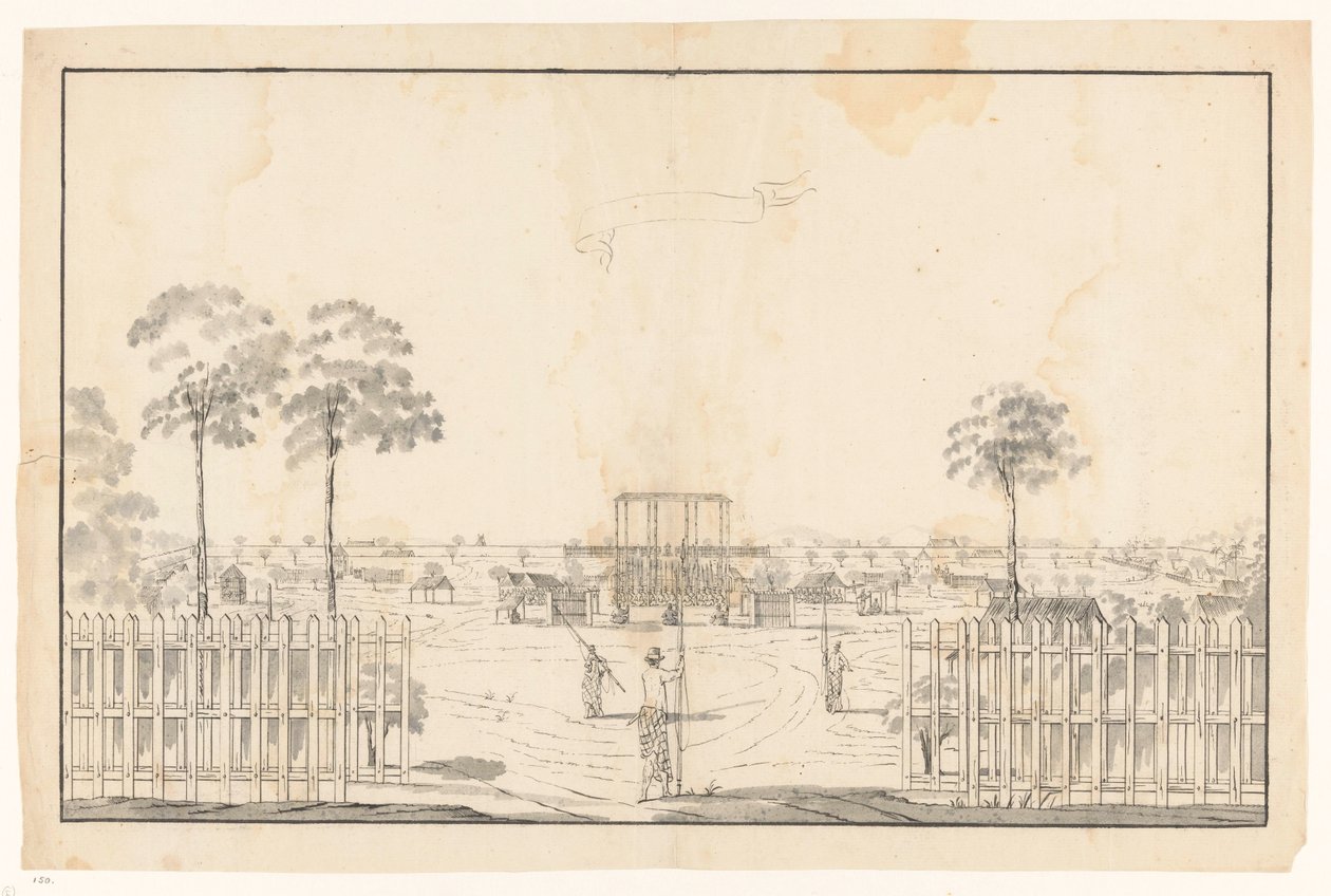 De kraton te Djocja (Mataram) by Jan Brandes