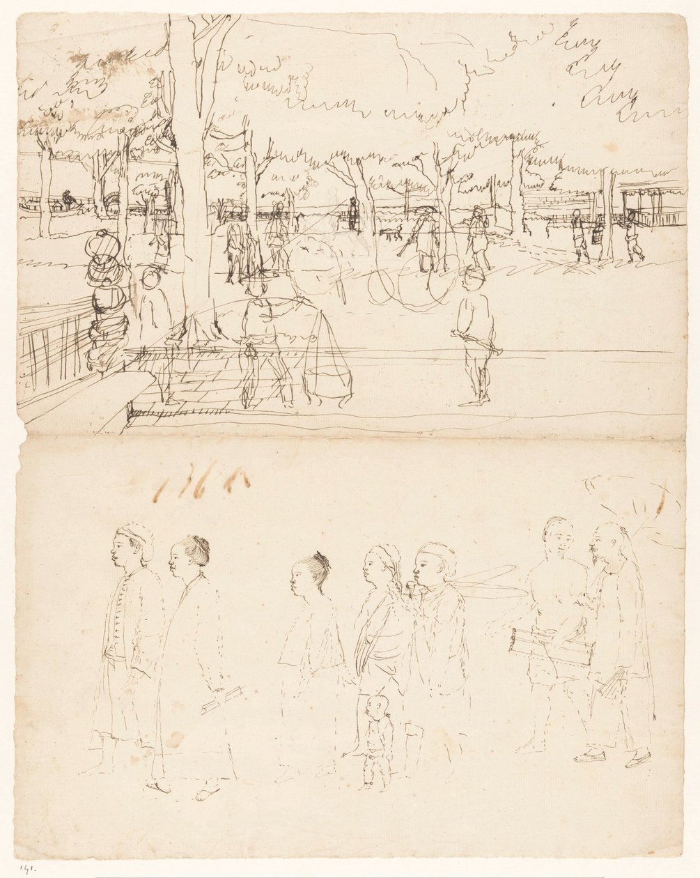 Sokak sahneleri Batavia by Jan Brandes