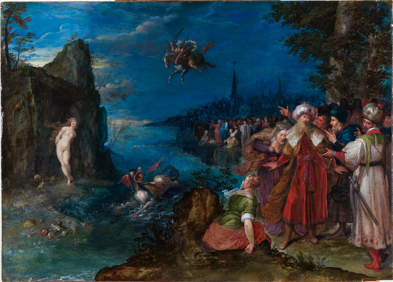Perseus Freeing Andromeda, yaklaşık 1600-1610. by Jan Brueghel the Elder