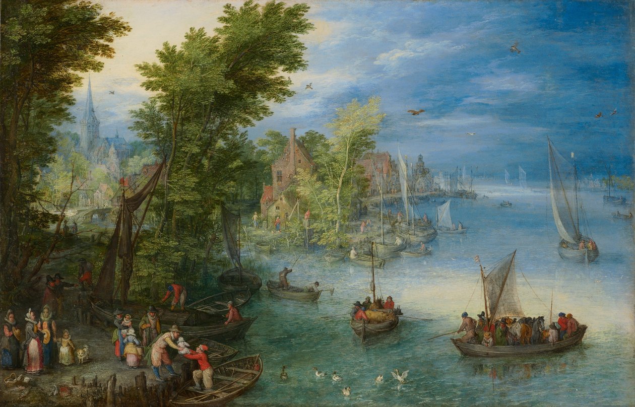 Nehir Manzarası by Jan Brueghel the Elder