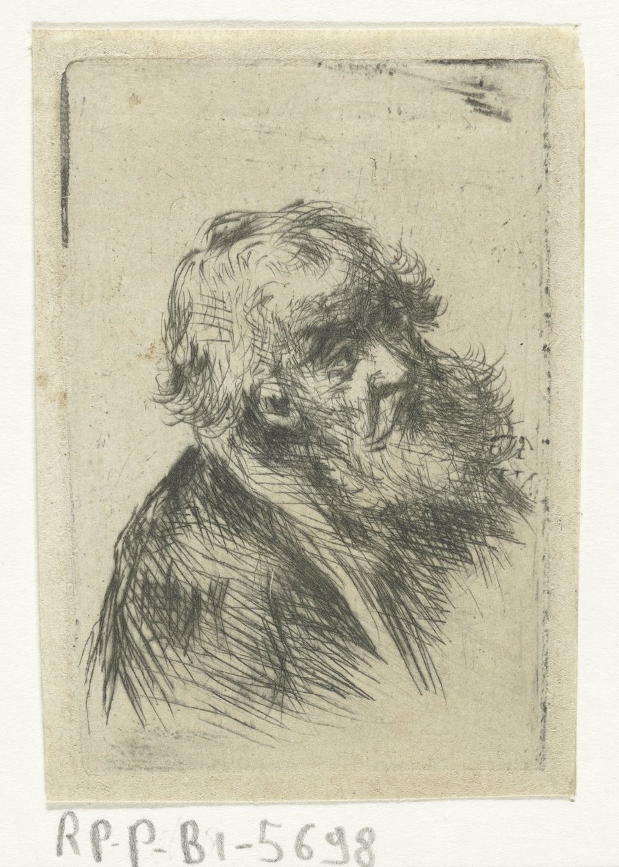 Sakallı yaşlı adam by Jan Chalon
