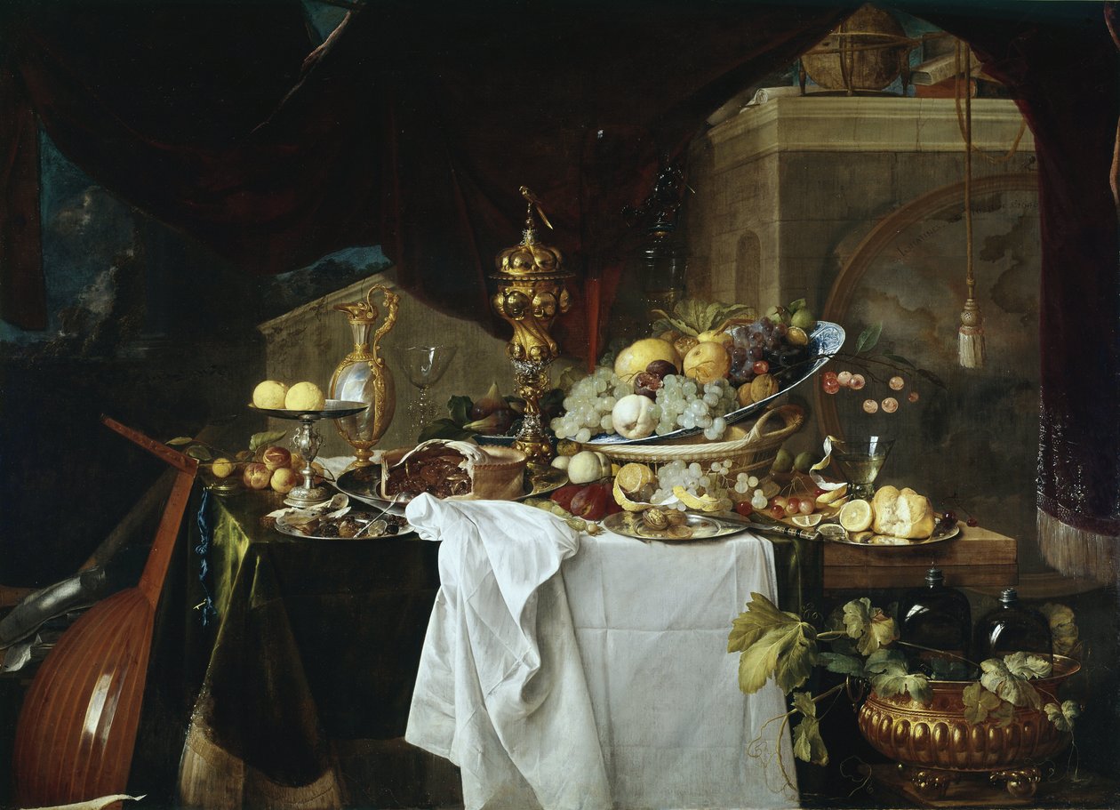 Natürmort (tuval üzerine yağlı boya by Jan Davidsz de Heem